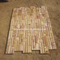 Pink Sandstone Cultured Stone Tile for Wall Decoration