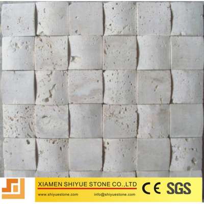 3D Arched Travertine Mosaic Tiles