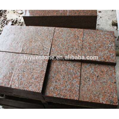 Cenxi Red, Maple Leaf Red G562 Flamed Patio Granite Cube Stone